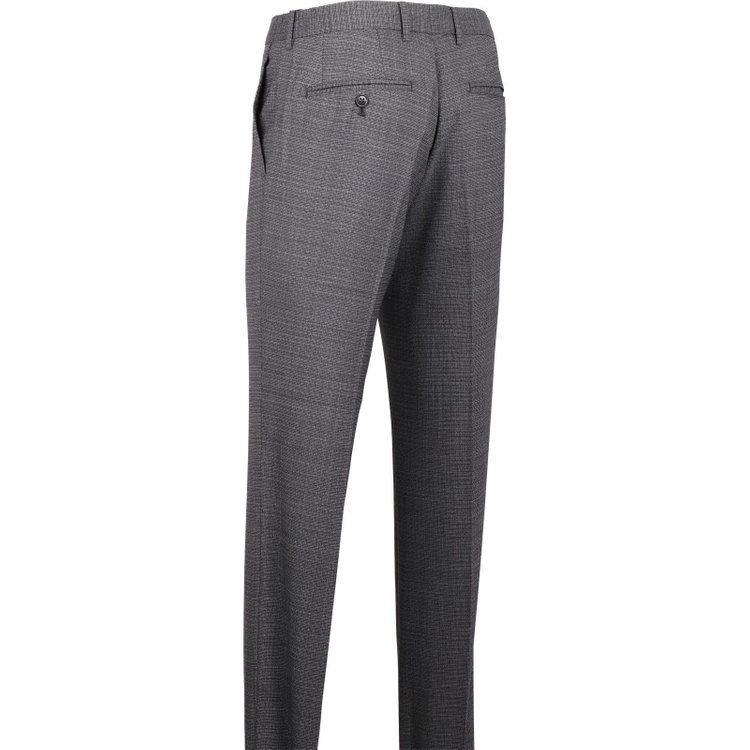 スーツセレクト 【SLIM TAPERED】【春夏】0タックテーパードパンツ/グレー/ウエストシャーリング仕様/ウールエアー グレー系(灰)