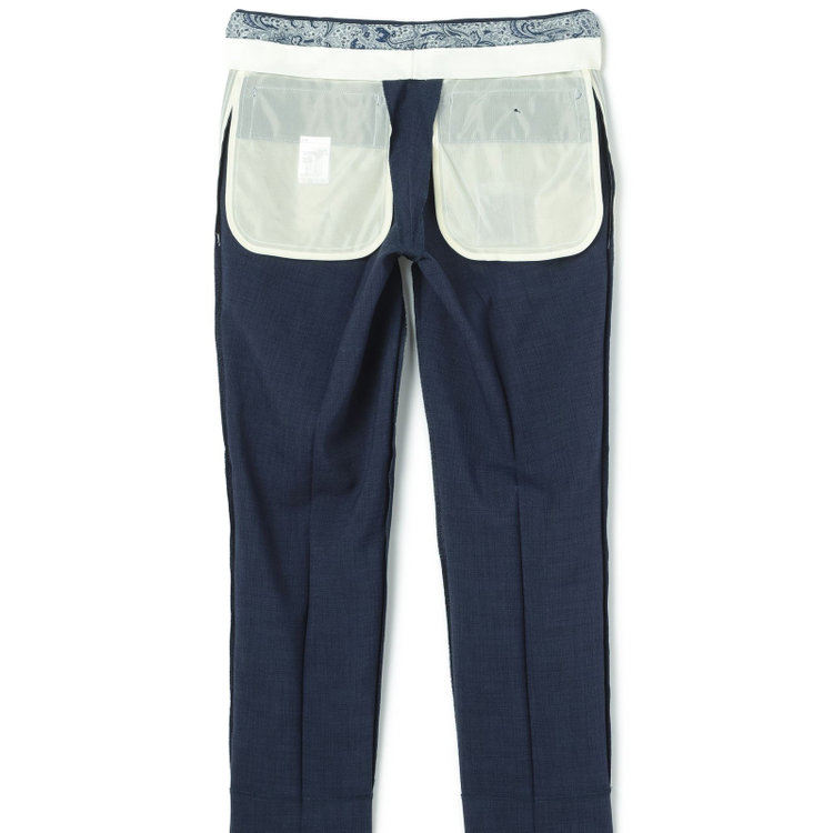 シルバーライン 【CLASSICO TAPERED】【春夏】1タックテーパードパンツ/ネイビー/ウエストムーブ仕様/4S SUSTAINABILITY&ECOLOGY FABRIC/※裾上げ済仕様 紺中間
