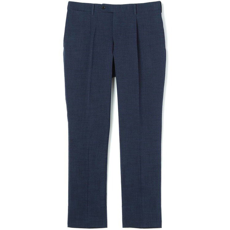 シルバーライン 【CLASSICO TAPERED】【春夏】1タックテーパードパンツ/ネイビー/ウエストムーブ仕様/4S SUSTAINABILITY&ECOLOGY FABRIC/※裾上げ済仕様 紺中間