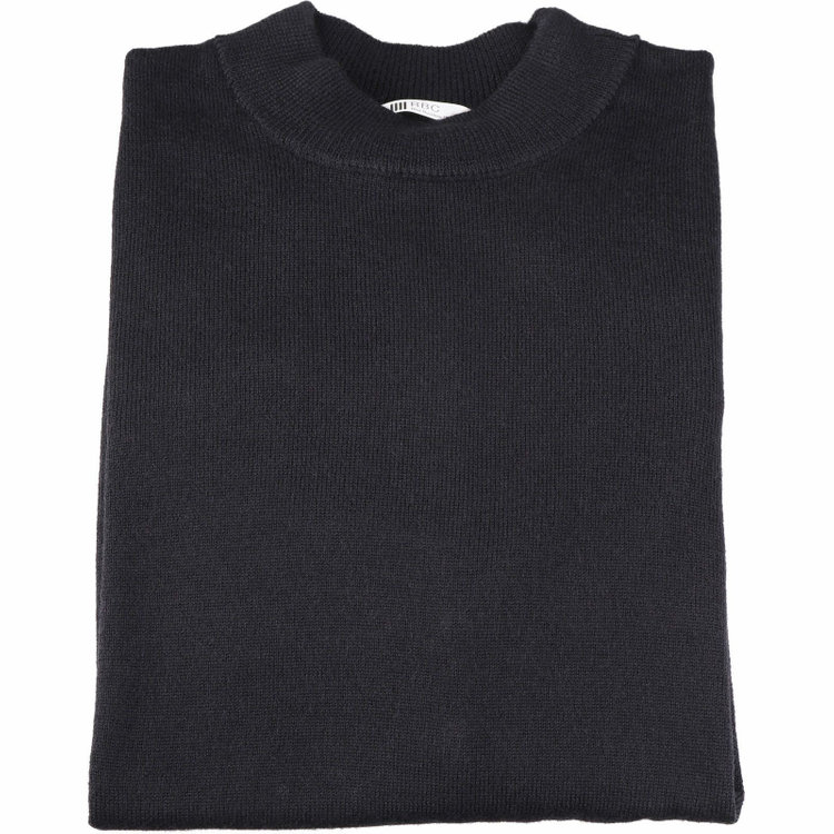 スーツセレクト 【発送在庫あり】【RBC】【秋冬】モックネックニットセーター/ブラック/ZEGNA BARUFFA/マシンウォッシャブル ブラック系(黒)