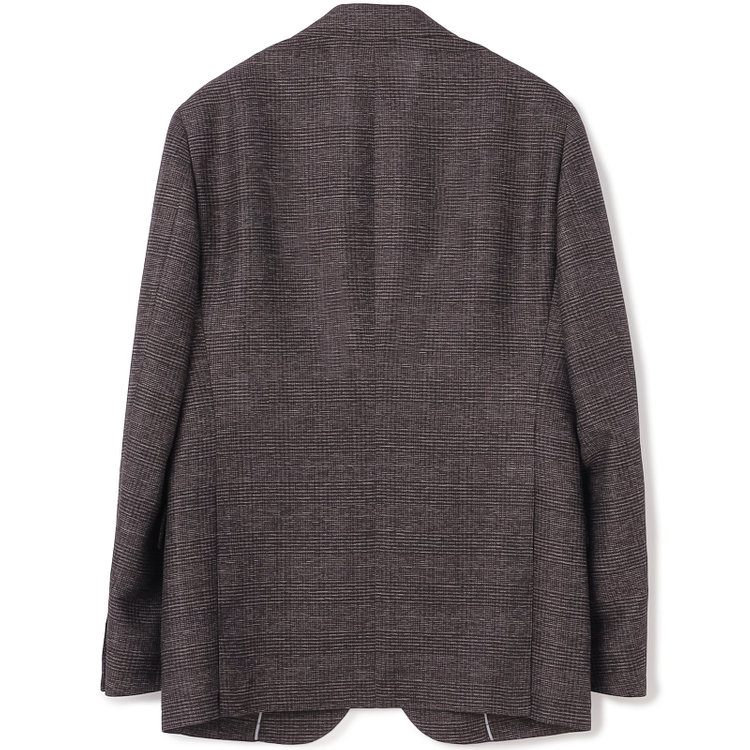シルバーライン 【5DAYS CLOSET】【RBC】【春夏】2釦シングルジャケット/ブラウン×チェック/4S SUSTAINABILITY&ECOLOGY FABRIC 茶中間