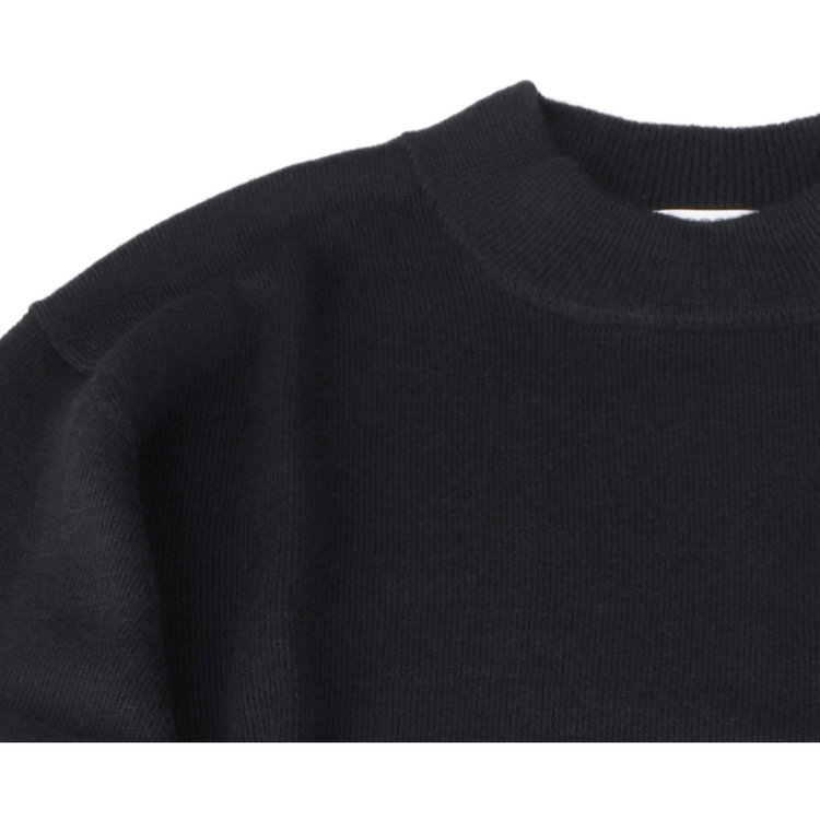 スーツセレクト 【発送在庫あり】【RBC】【秋冬】モックネックニットセーター/ブラック/ZEGNA BARUFFA/マシンウォッシャブル ブラック系(黒)