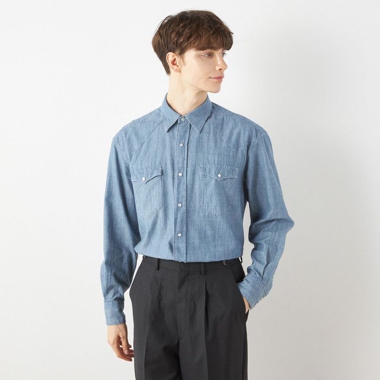 シルバーライン 【発送在庫あり】【RBC】シャツ/ブルー 青中間