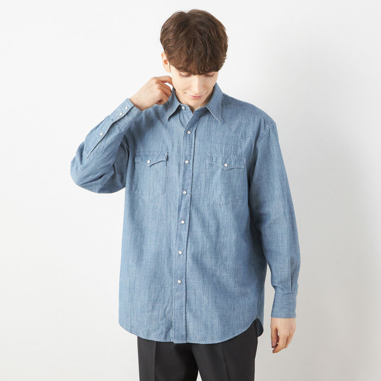 シルバーライン 【発送在庫あり】【RBC】シャツ/ブルー 青中間