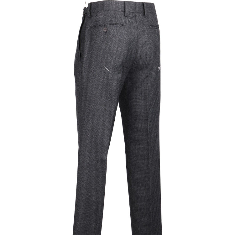 スーツセレクト 【発送在庫あり】【CLASSICO TAPERED】【秋冬】3釦段返りシングルスーツ 2タック/グレー×バーズアイ/サイドAJ/NEW ZEALAND WOOL MIX グレー系(灰)