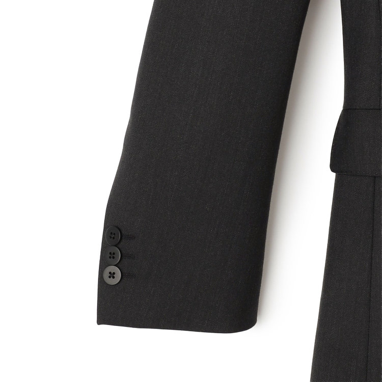 ソノタ 【BLACK LINE】2釦シングルジャケット/ダークグレー/NEW ZEALAND WOOL MIX グレー濃色