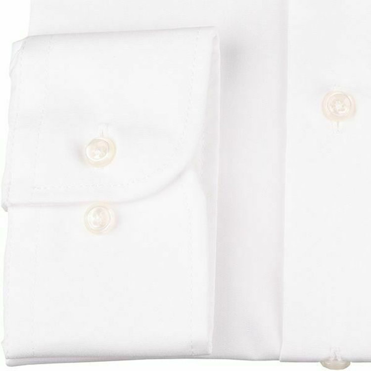 ブラックライン 【SILVER LINE】【形態安定】レギュラーカラードレスワイシャツ/ホワイト×ブロード (無地) ホワイト系(白)