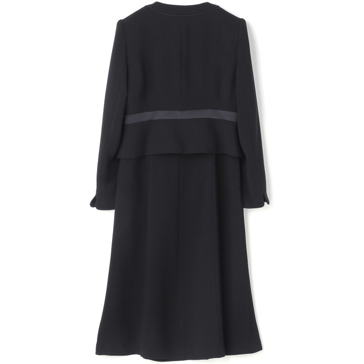 ソノタ 【SL】【年間】ノーカラー前開きアンサンブルレディースフォーマル 黒