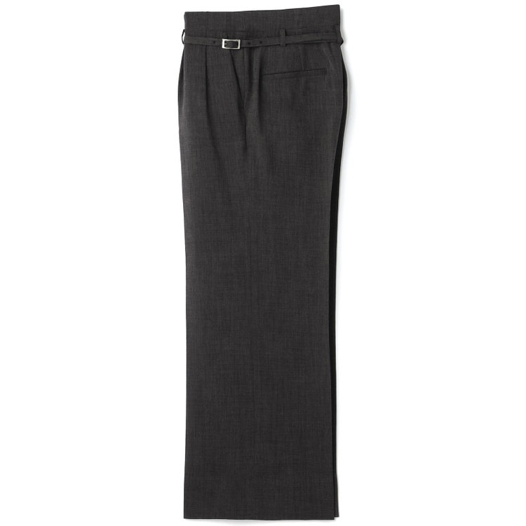 シルバーライン 【RELAX WIDE】【年間】 ダブルジャケットワイドパンツスーツ/グレー/4S SUSTAINABILITY&ECOLOGY FABRIC/※パンツ裾上げ済仕様 グレー濃色