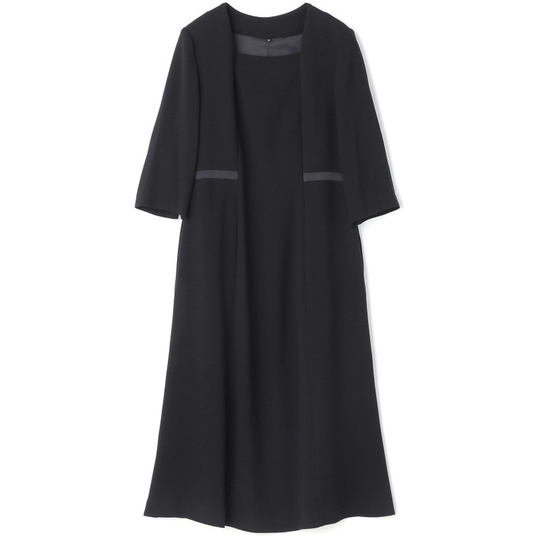 ソノタ 【SL】【年間】ノーカラー前開きアンサンブルレディースフォーマル 黒