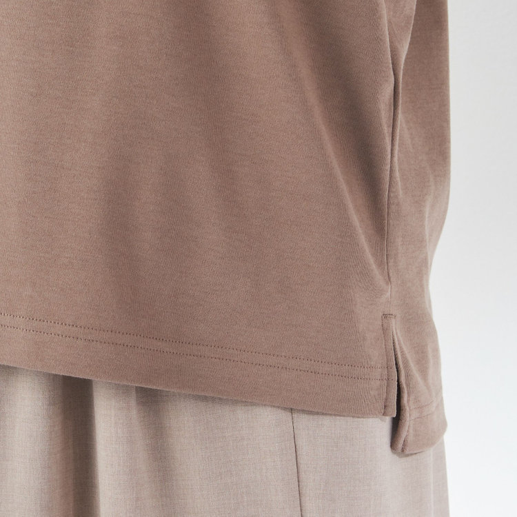 シルバーライン 【SILVER LINE/5分袖】パフスリーブカットソー/ブラウン 茶中間