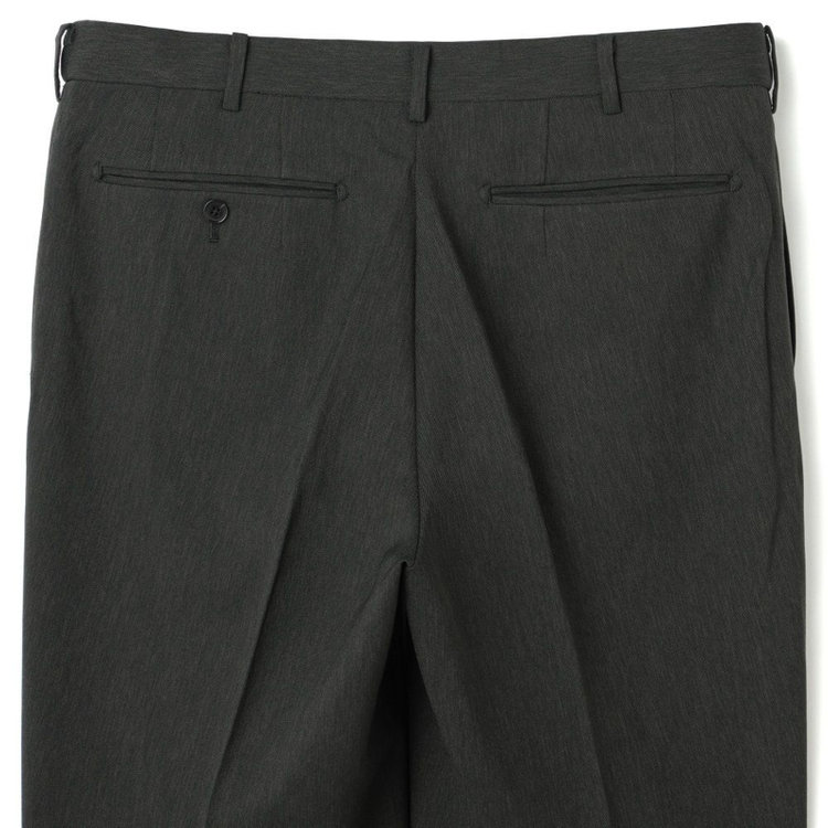 シルバーライン 【CLASSICO TAPERED】【春夏】1タックテーパードパンツ/カーキ/ウエストムーブ仕様/4S SUSTAINABILITY&ECOLOGY FABRIC/※裾上げ済仕様 緑濃色