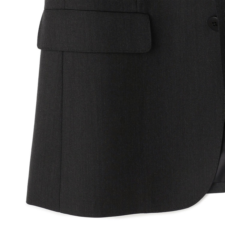 ソノタ 【BLACK LINE】2釦シングルジャケット/ダークグレー/NEW ZEALAND WOOL MIX グレー濃色