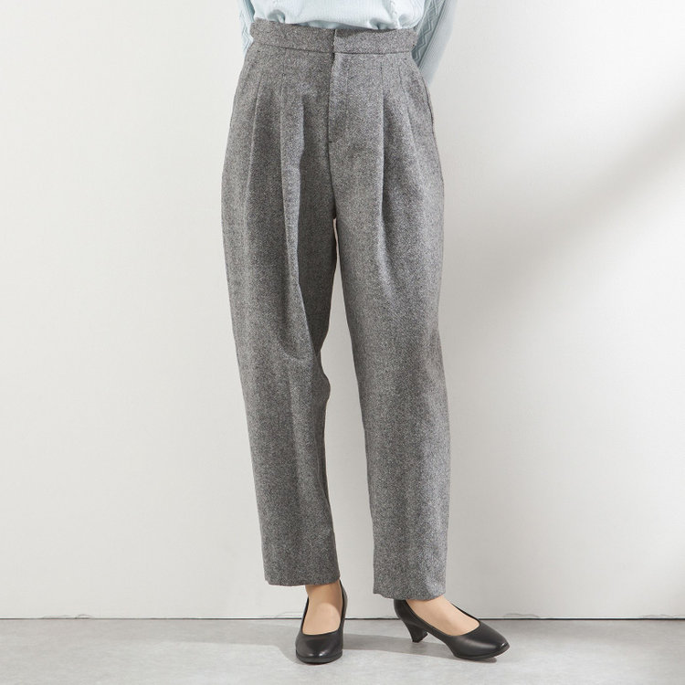 ブラックライン 【BLACK LINE】2タックバレルパンツ/グレー/※裾上げ済み仕様 グレー中間