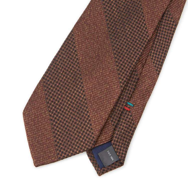 シルバーライン 【SILVER LINE】シルクストライプネクタイ 8.0cm幅/ブラウン その他