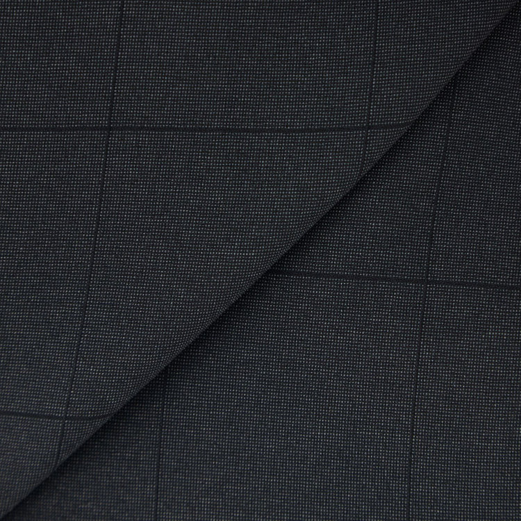 シルバーライン 【CLASSICO TAPERED】【春夏】2釦シングルスリーピーススーツ 1タックテーパードパンツ/グレー×ウィンドペン/ウエストムーブ/4S SUSTAINABILITY&ECOLOGY FABRIC/※パンツ裾上げ済仕様 グレー濃色