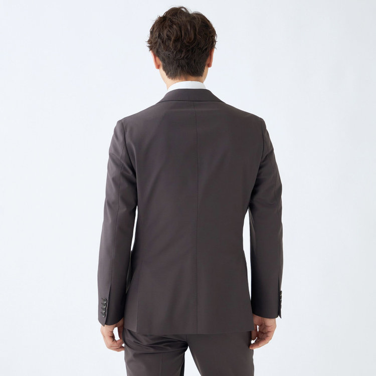 シルバーライン 【RBC】【春夏】2釦シングルスーツ 2タック/ブラウン/パッチポケット/ウエストムーブ/※パンツ裾上げ必要 茶中間