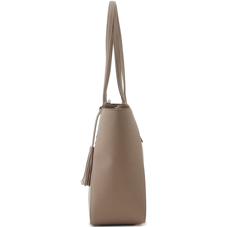 スーツセレクト バッグ/ライトブラウン/フリンジチャーム付 茶淡色