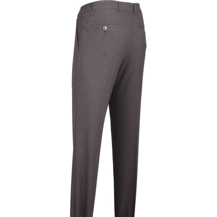 スーツセレクト 【WEB限定/OUTLET】【SLIM TAPERED】【春夏】4S 0タックテーパードパンツ/グレー×シャンブレー/ウォッシャブル グレー系(灰)