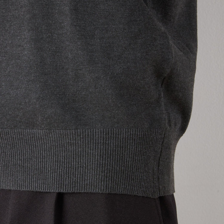 スーツセレクト 【RBC】BIZ KNIT モックネック/グレー グレー濃色
