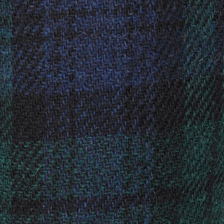 スーツセレクト 【WEB限定/OUTLET】【CLASSICO TAPERED】【秋冬】ウール2釦ジャケット/ブラック＆ネイビー＆グリーン×ブラックウォッチ+ツイード/Harris Tweed hand woven in the outer hebrides of scotland ネイビー系(紺)