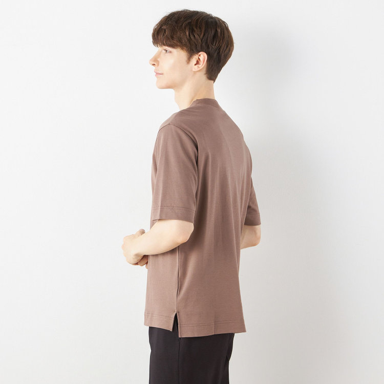 シルバーライン 【スーツ屋が作った】BIZ Tシャツ/ブラウン 茶中間