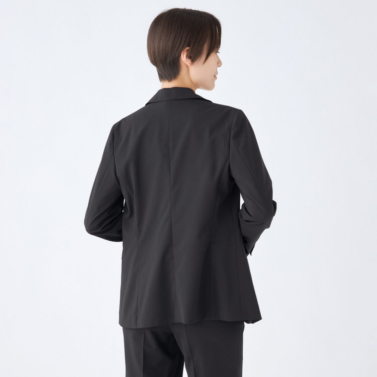 SUIT SELECT　アウトレット 【WEB限定/OUTLET/汚れ・キズ等有】【SL】【年間】1釦ジャケット/ブラック/ウォッシャブル 黒