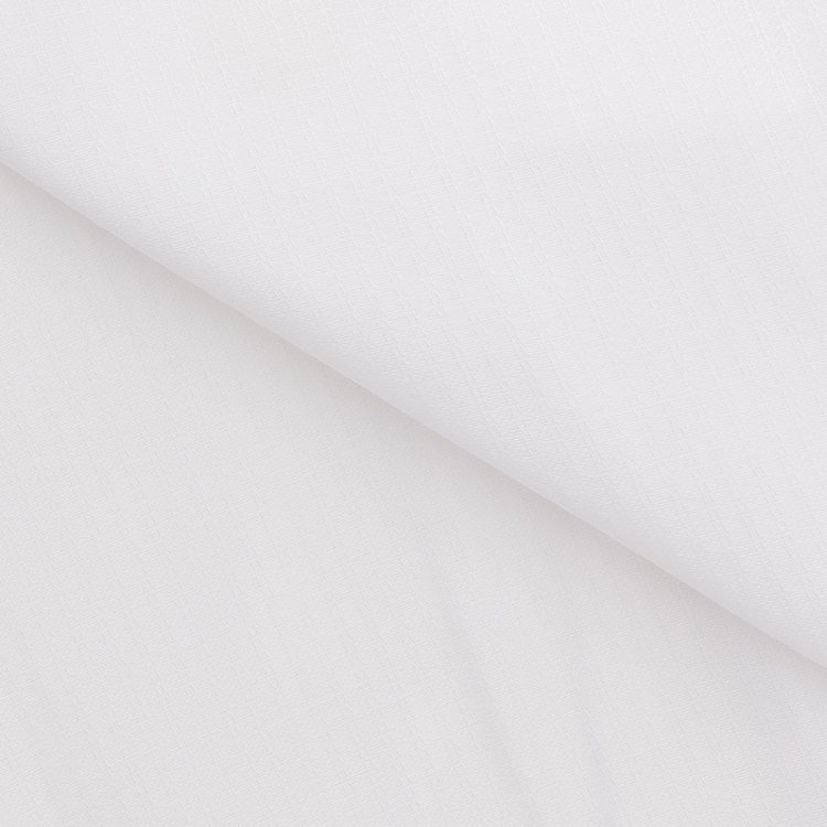 シルバーライン 【SILVER LINE】【形態安定】ワイドカラーワイシャツ/ホワイト×ドビーストライプ 白