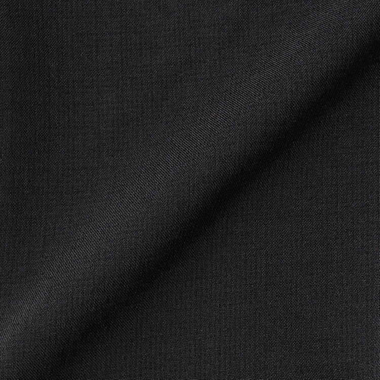 ブラックライン 【SLIM TAPERED】【春夏】0タックテーパードパンツ/ブラック×スラブ/ウエストムーブ/4S SUSTAINABILITY&ECOLOGY FABRIC「ウォッシャブル」「ストレッチ」/※裾直し必要 黒