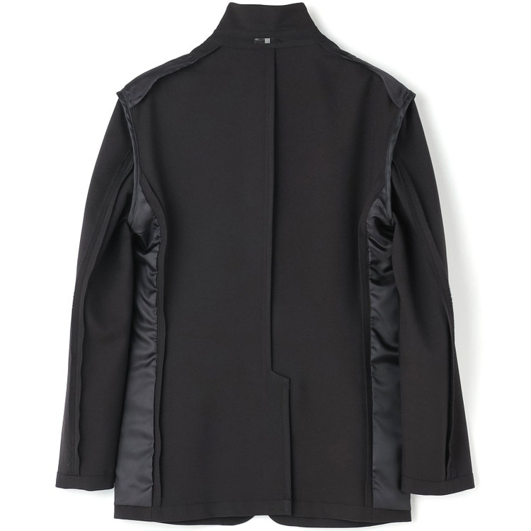 ブラックライン 【発送在庫あり】【BL/4S WORK】【WEB限定】【年間】2釦シングルスーツ 0タック/ブラック/ドローコード&ウエストシャーリング/※パンツ裾上げ済仕様 黒