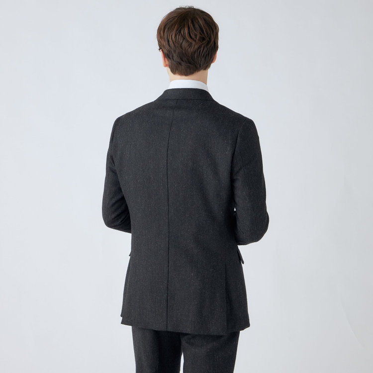 シルバーライン 【CLASSICO TAPERED】【秋冬】2釦シングルスーツ 1タック/グレー/RE:NEWOOL/※裾上げ必要 グレー中間