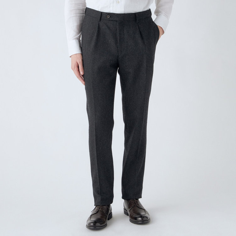 シルバーライン 【CLASSICO TAPERED】【秋冬】2釦シングルスーツ 1タック/グレー/RE:NEWOOL/※裾上げ必要 グレー中間