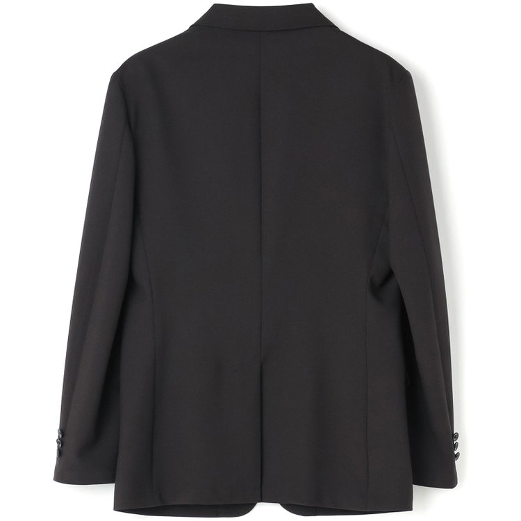 ブラックライン 【発送在庫あり】【BL/4S WORK】【WEB限定】【年間】2釦シングルスーツ 0タック/ブラック/ドローコード&ウエストシャーリング/※パンツ裾上げ済仕様 黒