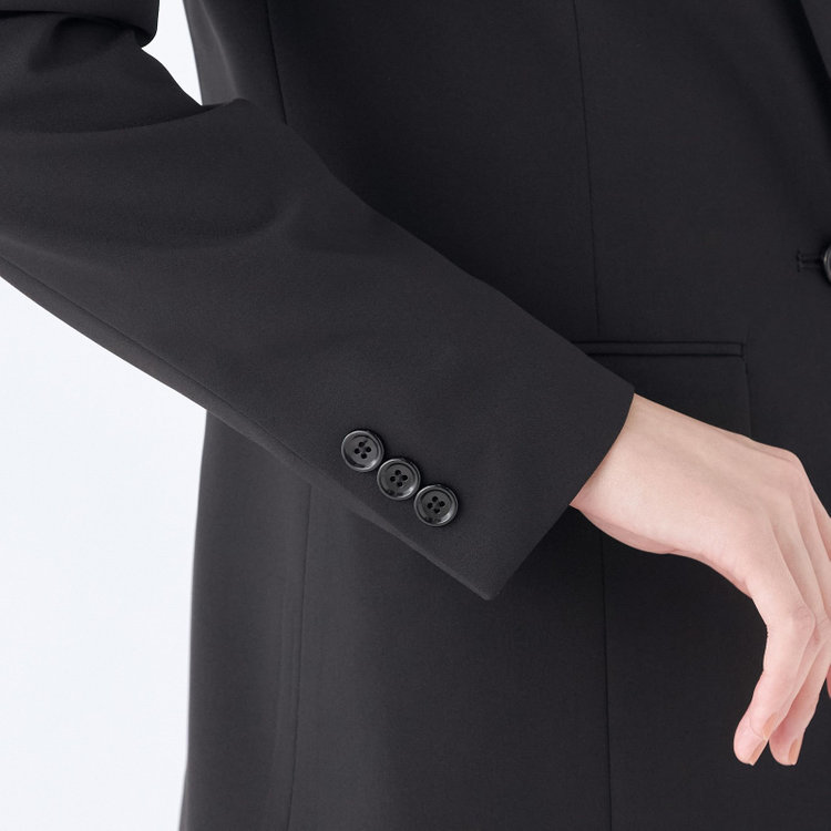 SUIT SELECT　アウトレット 【WEB限定/OUTLET/汚れ・キズ等有】【SL】【年間】1釦ジャケット/ブラック/ウォッシャブル 黒