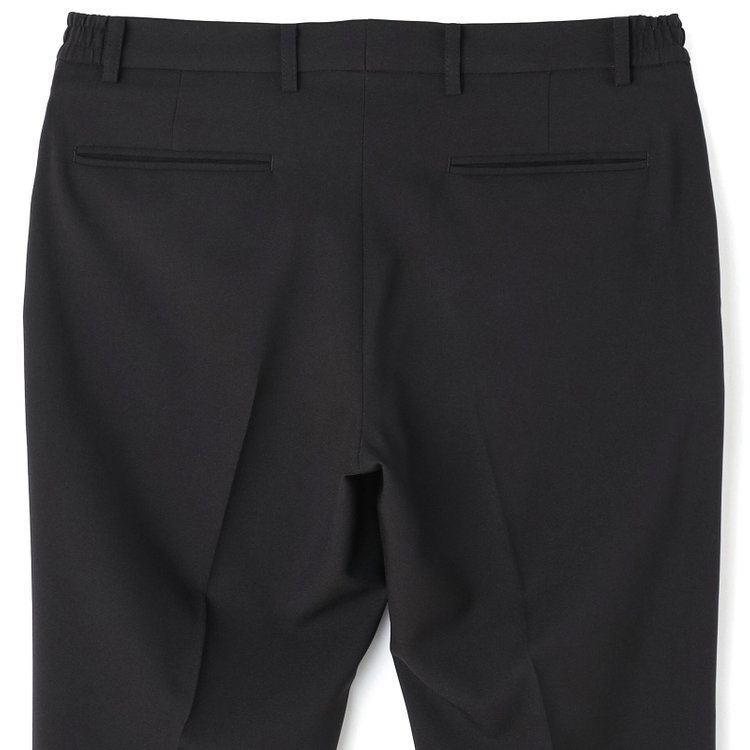 ブラックライン 【発送在庫あり】【BL/4S WORK】【WEB限定】【年間】2釦シングルスーツ 0タック/ブラック/ドローコード&ウエストシャーリング/※パンツ裾上げ済仕様 黒