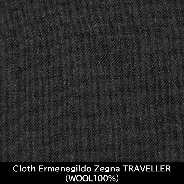 スーツセレクト 【国内縫製】【MEN'S】【パターンオーダー】【SLIM TAPERED】【春夏】スーツ/ダークグレー/Cloth Ermenegildo Zegna TRAVELLER(WOOL100%) グレー系(灰)