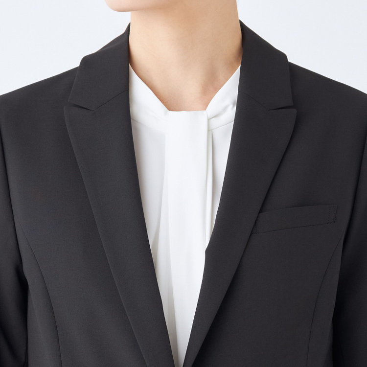 SUIT SELECT　アウトレット 【WEB限定/OUTLET/汚れ・キズ等有】【SL】【年間】1釦ジャケット/ブラック/ウォッシャブル 黒