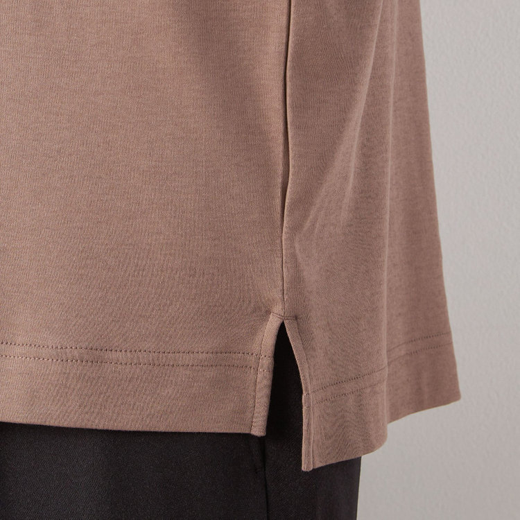 シルバーライン 【スーツ屋が作った】BIZ Tシャツ/ブラウン 茶中間