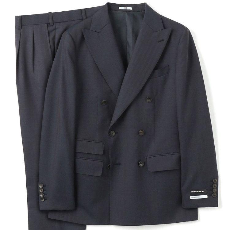 CLASSICO TAPERED】【秋冬】6釦2掛けダブルスーツ 2タック/ネイビー
