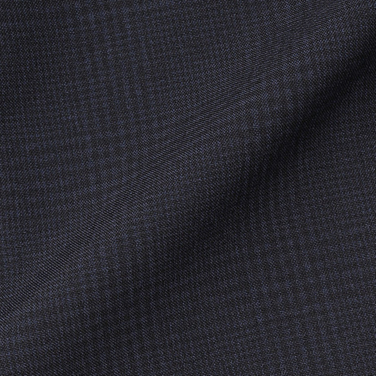 ブラックライン 【SLIM TAPERED_2】【春夏】2釦シングルスリーピーススーツ 0タック/ネイビー×チェック/ウエストシャーリング/4S SUSTAINABILITY&ECOLOGY FABRIC/※パンツ裾上げ済仕様 紺濃色