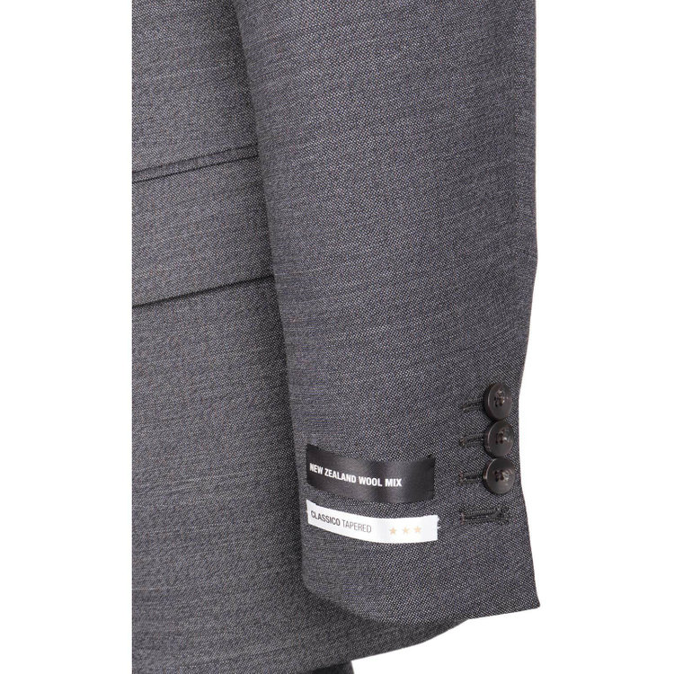 スーツセレクト 【発送在庫あり】【CLASSICO TAPERED】【秋冬】6釦2掛けダブルスーツ 2タック/グレー/サイドAJ/NEW ZEALAND WOOL MIX グレー系(灰)
