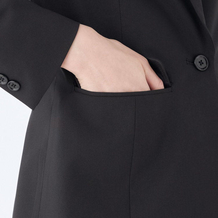 SUIT SELECT　アウトレット 【WEB限定/OUTLET/汚れ・キズ等有】【SL】【年間】1釦ジャケット/ブラック/ウォッシャブル 黒