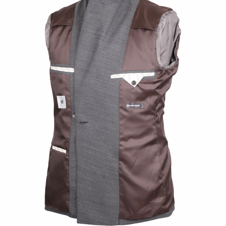 スーツセレクト 【発送在庫あり】【CLASSICO TAPERED】【秋冬】6釦2掛けダブルスーツ 2タック/グレー/サイドAJ/NEW ZEALAND WOOL MIX グレー系(灰)