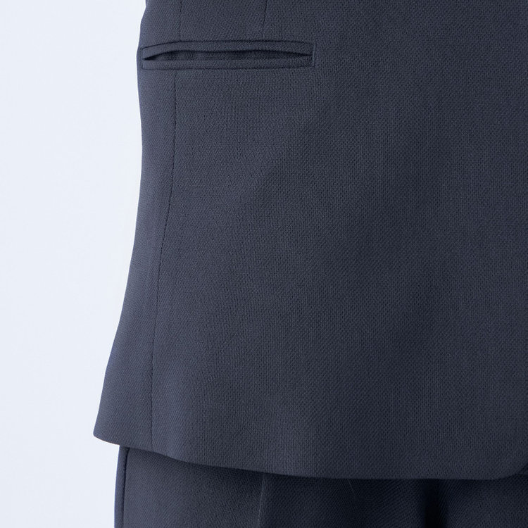 シルバーライン 【SL】【年間】ノーカラージャケット/ネイビー/シルバー釦 紺中間