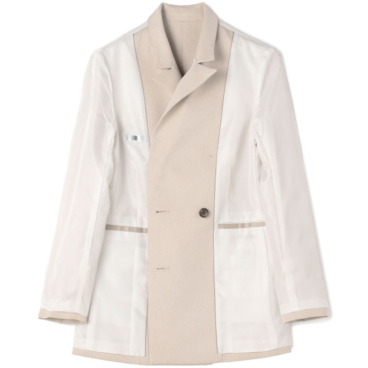 シルバーライン 【SL】【秋冬】6釦2掛けダブルワイドパンツスーツ/ベージュ/ウエスト内側アジャスター/ウォッシャブル/※裾上げ済み仕様 茶淡色