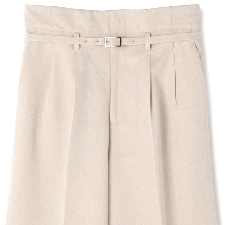 シルバーライン 【SL】【秋冬】6釦2掛けダブルワイドパンツスーツ/ベージュ/ウエスト内側アジャスター/ウォッシャブル/※裾上げ済み仕様 茶淡色