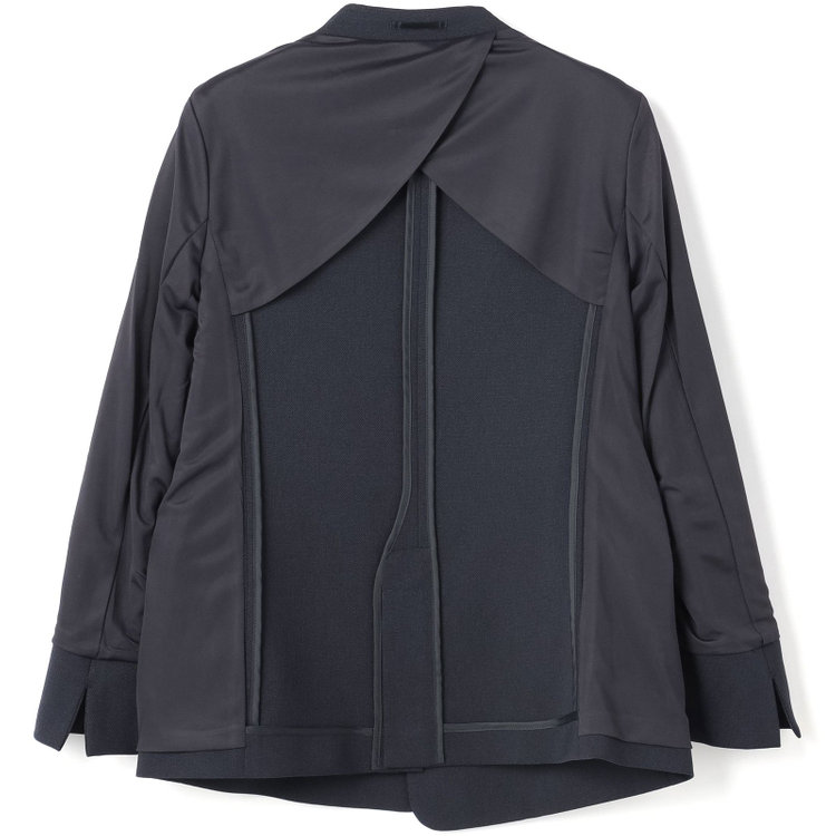 シルバーライン 【SL】【年間】ノーカラージャケット/ネイビー/シルバー釦 紺中間