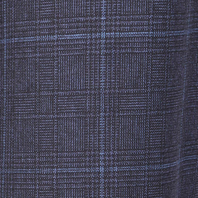 スーツセレクト 【発送在庫あり】【CLASSICO TAPERED】【秋冬】2釦シングルスーツ 1タック/ネイビー×チェック+オーバーペン/REDA ACTIVE/NEW ZEALAND MERINO/SHOWER CLEAN ネイビー系(紺)