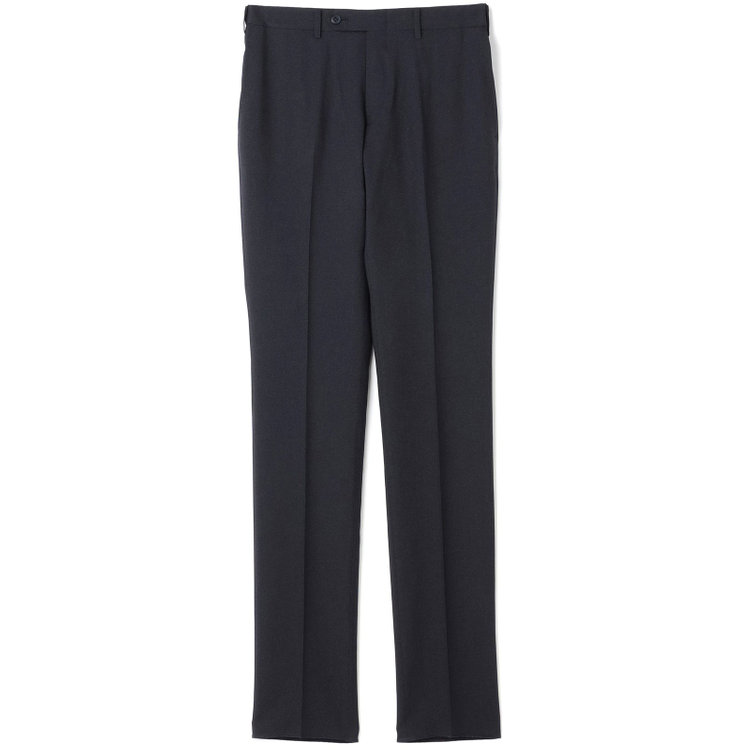 ブラックライン 【SLIM TAPERED】【年間】ポリエステル0タックテーパードパンツ/ネイビー/ウエストムーブ/ウォッシャブル/4S/※裾上げ必要 紺濃色