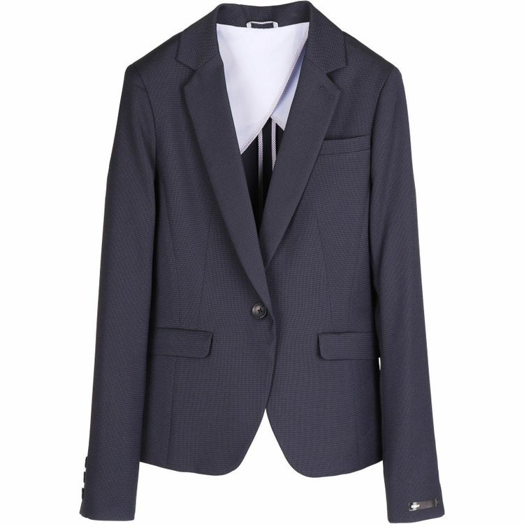 スーツセレクト 【WEB限定/OUTLET】【SKINNY】【年間】1釦シングルジャケット/ネイビー×ピンヘッド/ウォッシャブル ネイビー系(紺)